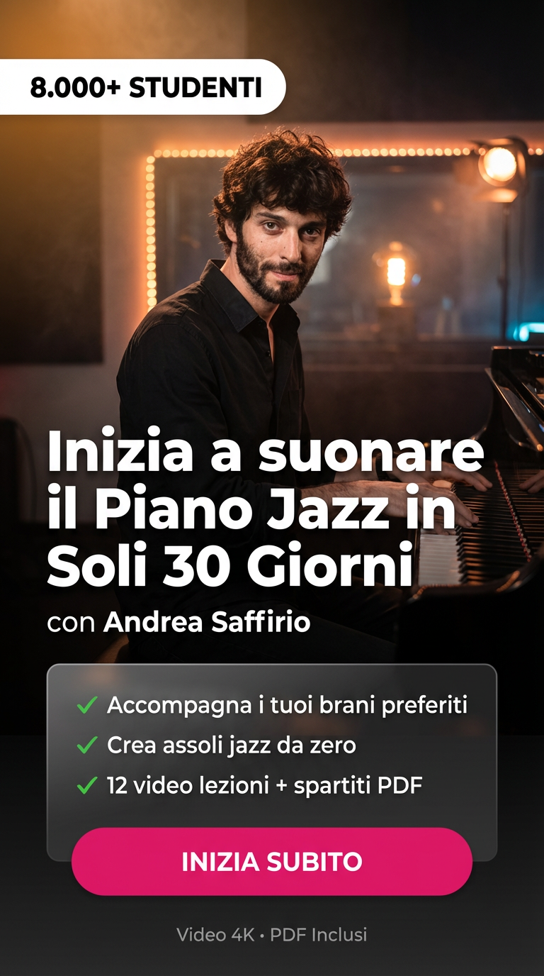 JAZZ PIANO FOR BEGINNERS - Andrea Saffirio