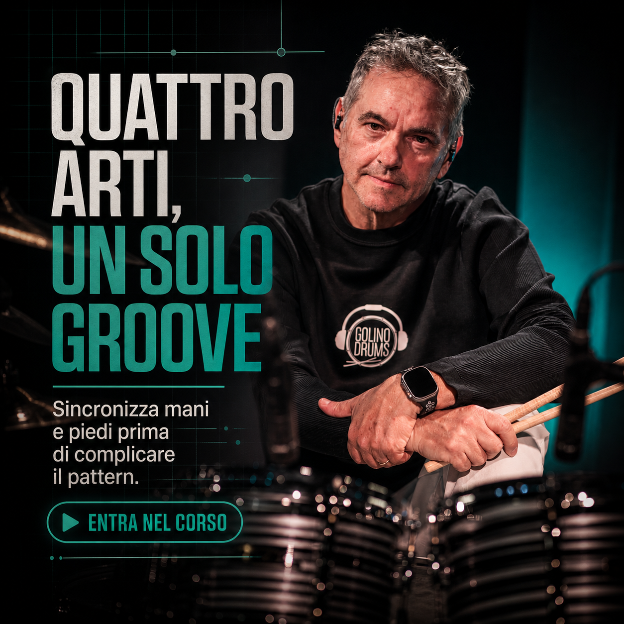 DRUMMING INSIDE MUSIC - Alfredo Golino