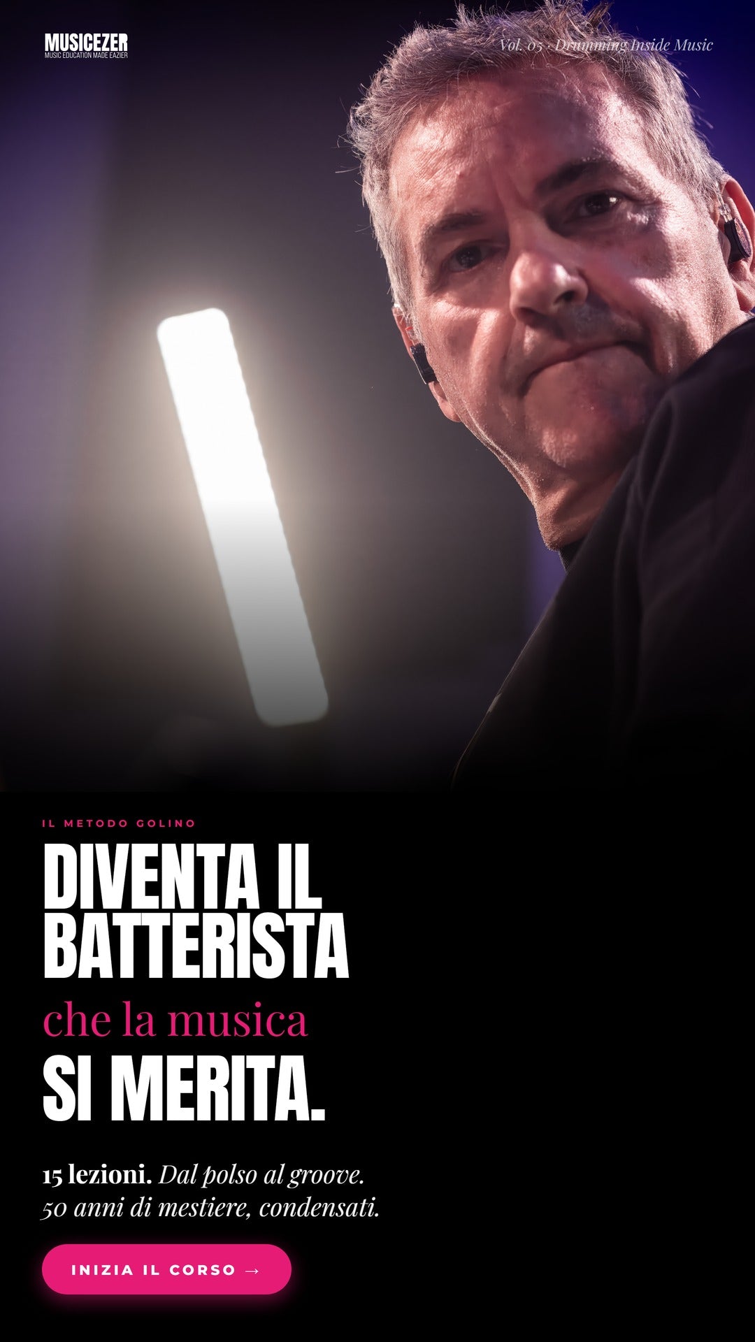 DRUMMING INSIDE MUSIC - Alfredo Golino