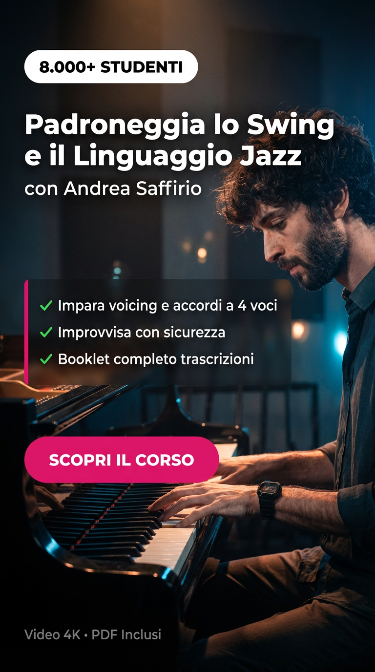 JAZZ PIANO FOR BEGINNERS - Andrea Saffirio