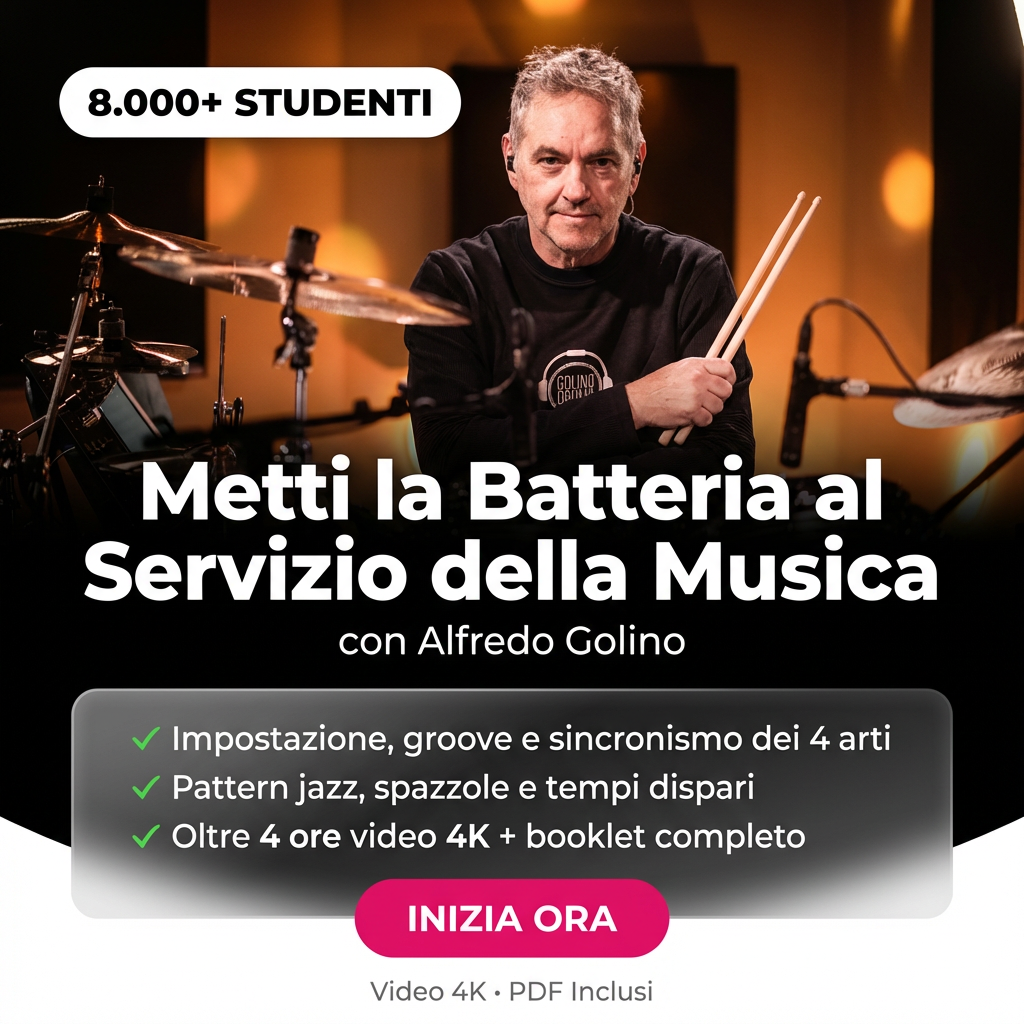 DRUMMING INSIDE MUSIC - Alfredo Golino