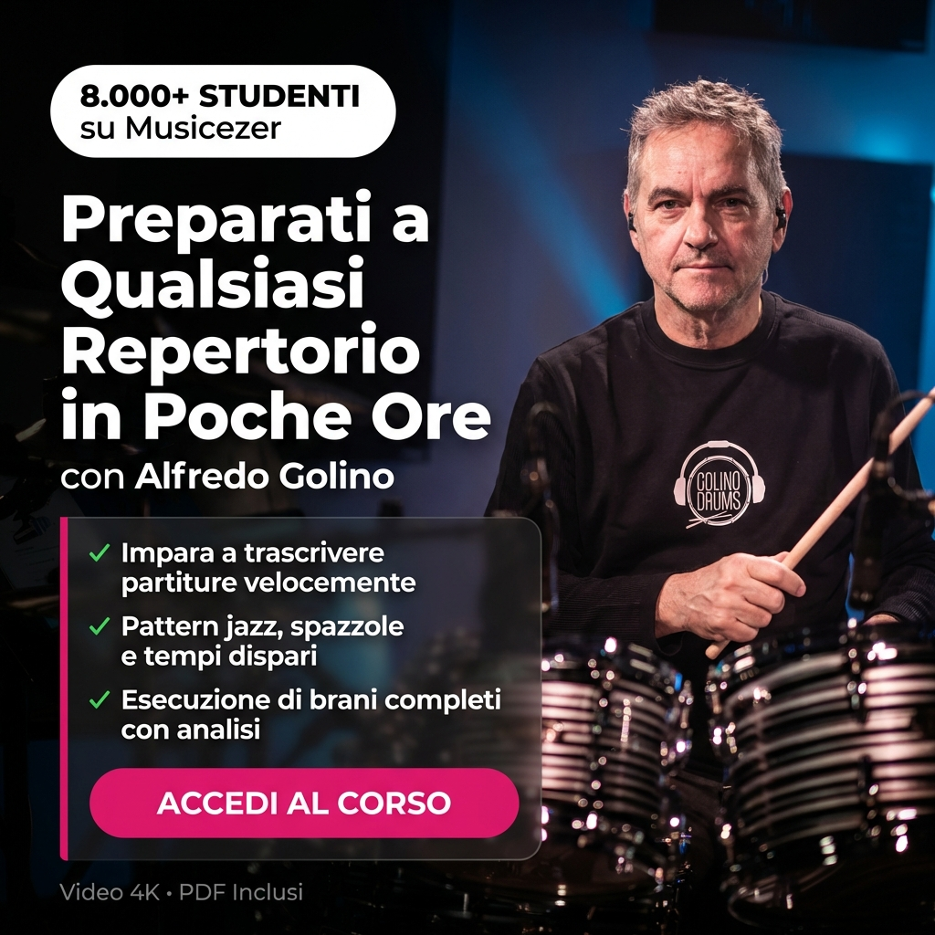 DRUMMING INSIDE MUSIC - Alfredo Golino