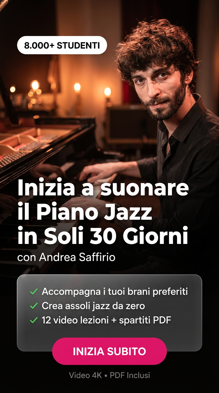 JAZZ PIANO FOR BEGINNERS - Andrea Saffirio