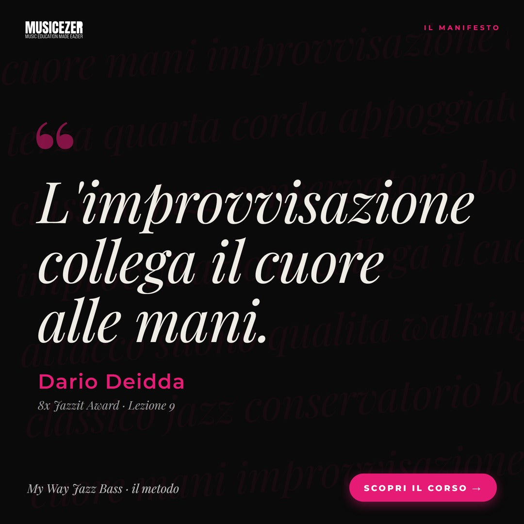 MY WAY, JAZZ BASS FROM TECHNIQUE TO CREATIVITY – Dario Deidda