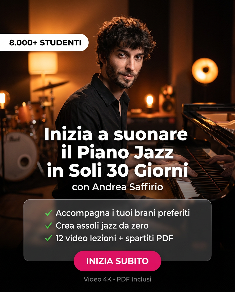 JAZZ PIANO FOR BEGINNERS - Andrea Saffirio