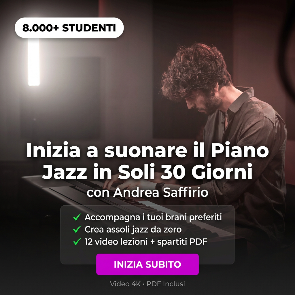 JAZZ PIANO FOR BEGINNERS - Andrea Saffirio
