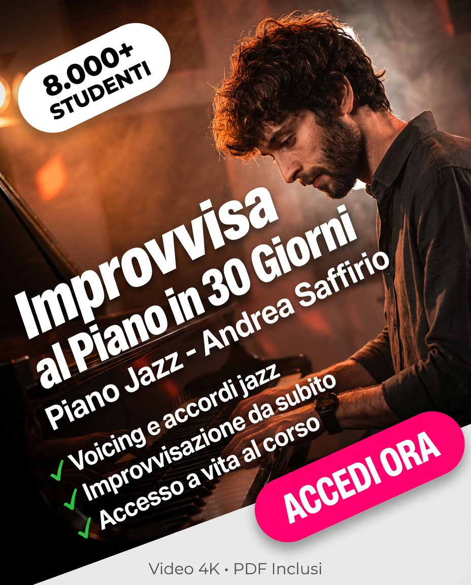 JAZZ PIANO FOR BEGINNERS - Andrea Saffirio